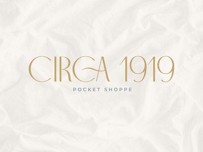 Circa 1919: Pocket Shoppe brand identity branding design graphic design logo logotype