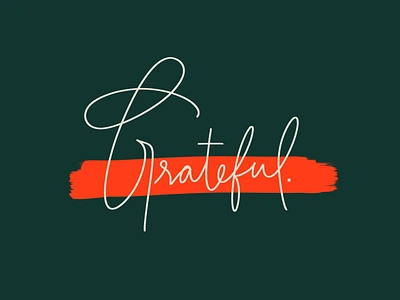 Grateful. calligraphy grateful hand lettering lettering procreate thank you thanks thanksgiving typography