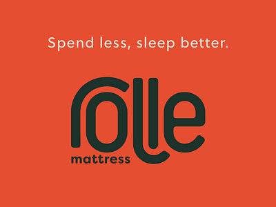 Rolle Mattress brand concept brand identity branding logo mattress mattress in a box