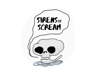Sirens of Scream animation branding gif horror illustration podcast podcast art podcast logo podcasting podcasts