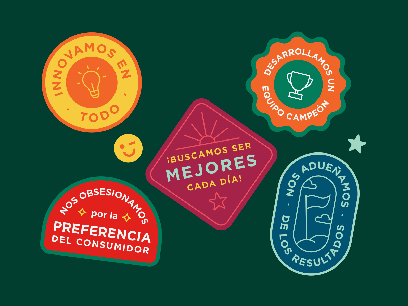 Badges & Values by Eileen Arizpe on Dribbble