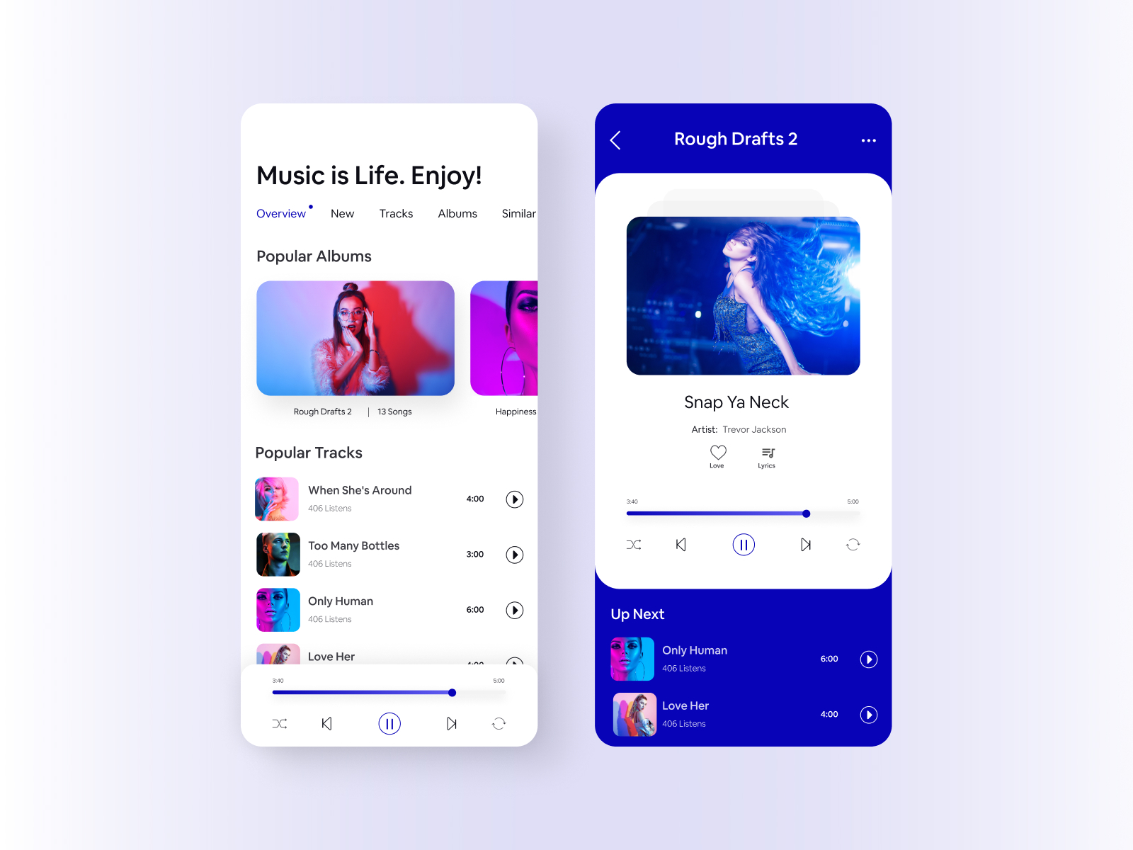 Music App UI Design by Istiak Mahmud Remon on Dribbble