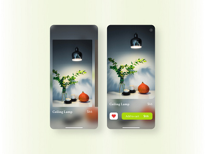 Lamp store eCommerce app UI Design