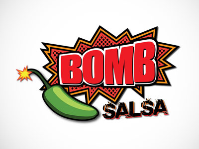 Bomb Salsa branding graphic design vector art identity logos