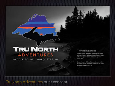 Tru North branding graphic design vector art identity logos
