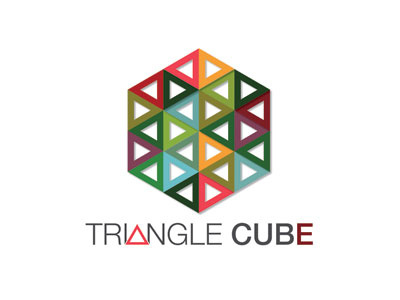 Triangle Cube branding graphic design vector art identity logos