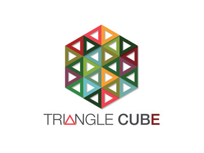 Triangle Cube graphic design vector art identity branding logos