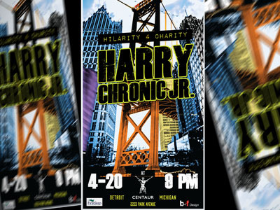 Harry Chronic JR branding identity posters