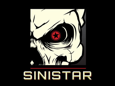 Sinistar branding graphic design vector art illustration logos