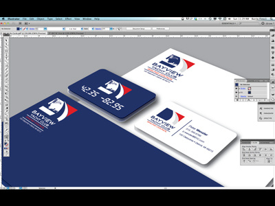 BYC Sailing Council branding business cards graphic design graphics logos stationary