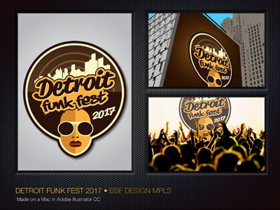 Detroit Funk Fest branding corporate identity graphic design illustrator logos typography vector art