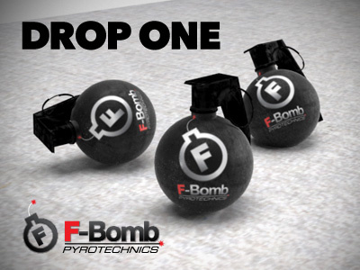 F-Bomb 3d branding identity logos vector art