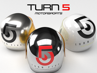 Turn 5 Helmets branding graphic design identity logos