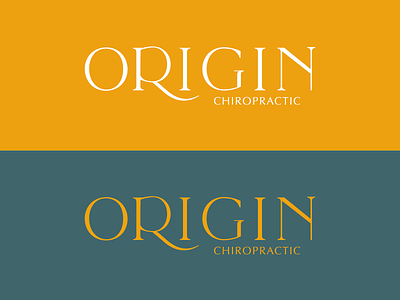 Origin Chiropractic | Horizontal brand design brand identity branding customtype design designer flat lockup logotype typedesign typeface typography vector