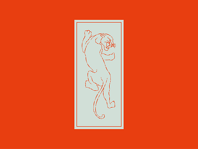 Panther Pains brand identity branding design flat icon illustration logo vector