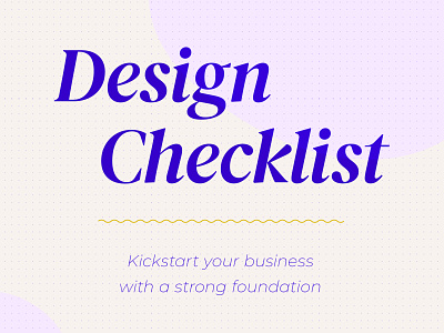 Free Design Checklist - Designslang.com
