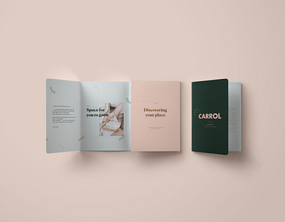 Carrol Brochure artdesign book arts branding brochure design design logo stationery typography