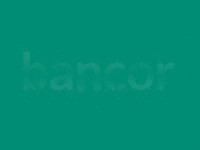 BANCOR app branding design typography vector