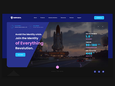 IT company landing page design