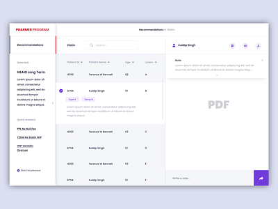 pharma dashboard