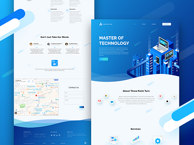 tech startup web design app banner design header landing sketch ui ux