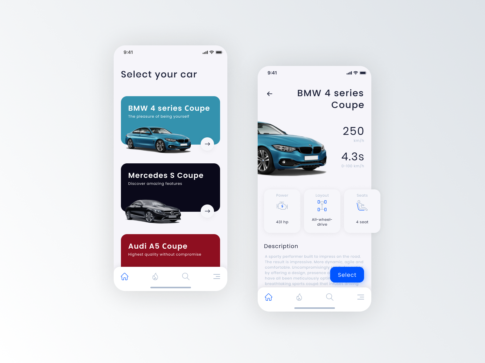 Car Rent app by Alex Svezh on Dribbble