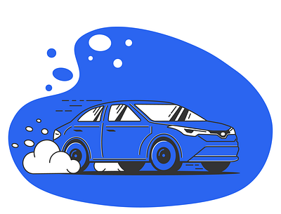 Sedan Illustration car design illustration illustrator minimal ui vector