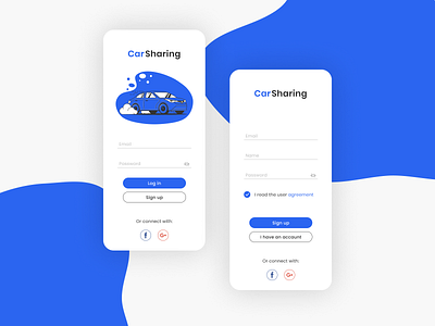 Sign Up for the Car Sharing app