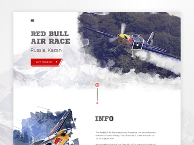 Website Red Bull Air Race air race branding design extream plane red bull typography ui web website
