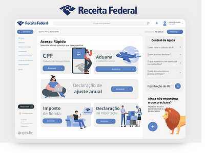 Receita Federal - Redesign brasil conceito receitafederal redesign site design ux web