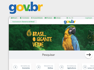 Navbar Acessibility - Govbr acessibility app brasil conceito design governo do brasil navbar redesign site design ux web