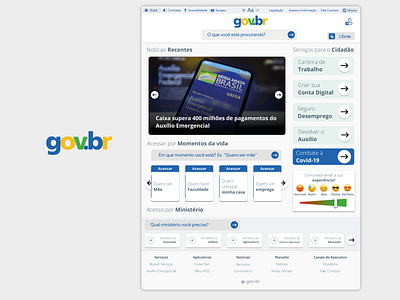 Govbr - Amazônia Azul | Concept Design app brasil conceito design governo do brasil redesign site site design ux web