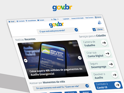 Govbr - Amazônia Azul | Concept Design app brasil conceito design governo do brasil redesign site design ui ux web