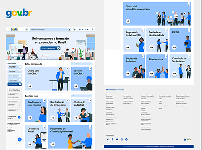 Govbr Part II - Redesign Concept brazil design empreendedor federal govbr governo portal redesign site design web