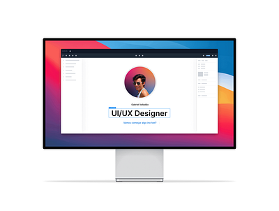 My new website - Gabriel Valladão | UI/UX Designer cover design portfolio site design web