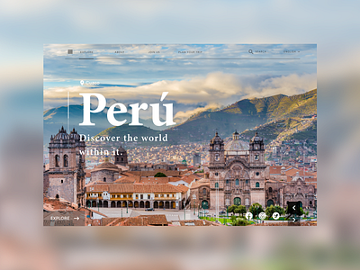 Perú web design design graphicdesign landing page ui landingpage travel travel page ui uiux uiuxdesign web webpage webpagedesign