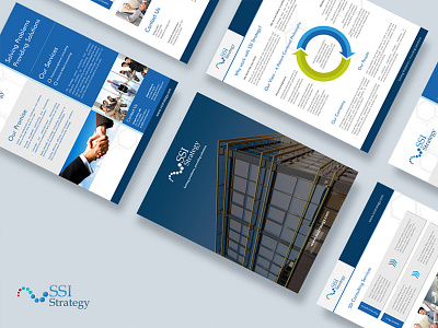 SSI Strategy Service Brochure editorial design graphic designs