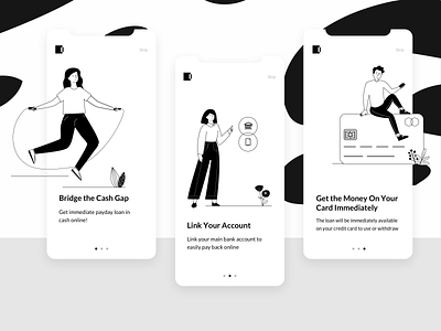 Neema Now Onboarding app design finance app fintech app illustration illustrations illustrator product design ui ux vector