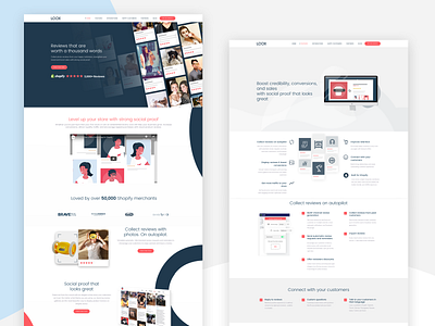 Loox- website design brand design branding color design logo reviews shopify app ui ux website design wordpress