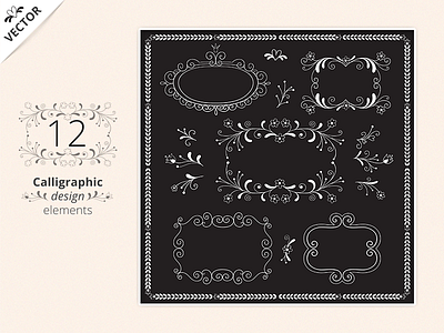 Calligraphic Design Elements