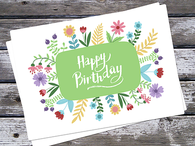 Happy Birthday brush stroke design greeting happy illustration poster vector writing