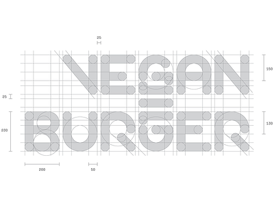 Vegan Burger Guides burger logo mark vegan word wordmark