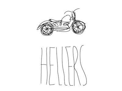 Hellers illustration motorcycle