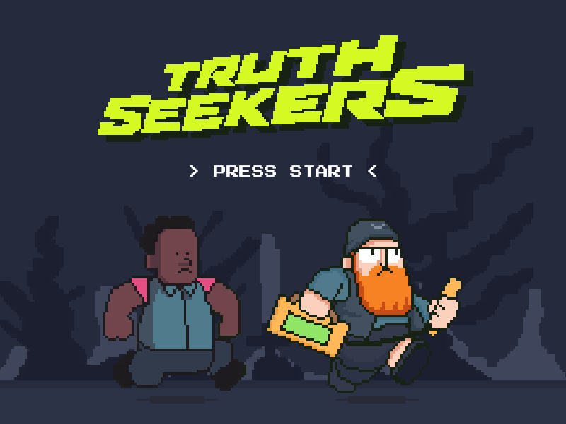 Truth Seekers. 16bit animation character fan art frame by frame gif illustration pixel pixel art retrogaming