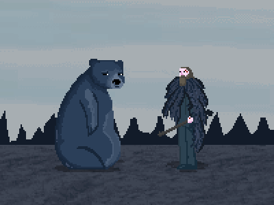 Congrats Leo! 16bit dicaprio leo oscar oscars 2016 pixel pixel art revenant the revenant