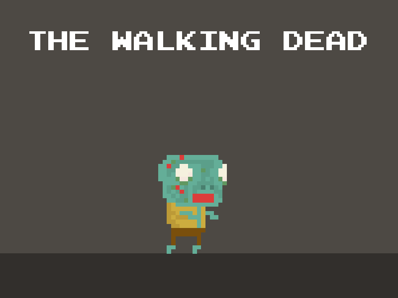 The... Dead character gif loop pixel pixel art spoof the walking dead twd zombie