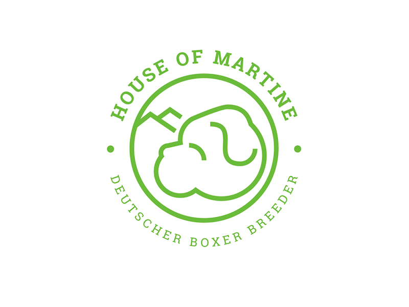 House of Martine - Dog Breeder Motion Logo after effects dog logo motion logo shape simple