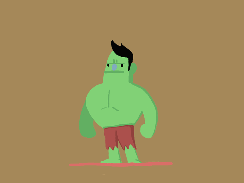 AnimationOnTheCouch #01 - Hulk animation app frame by frame fun hulk jokes marvel mobile rough animator spoof