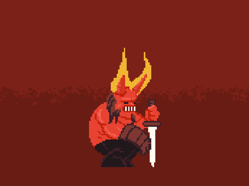 Hellboy 16bit 16bit character illustration mike mignola pixel pixel art retrogaming