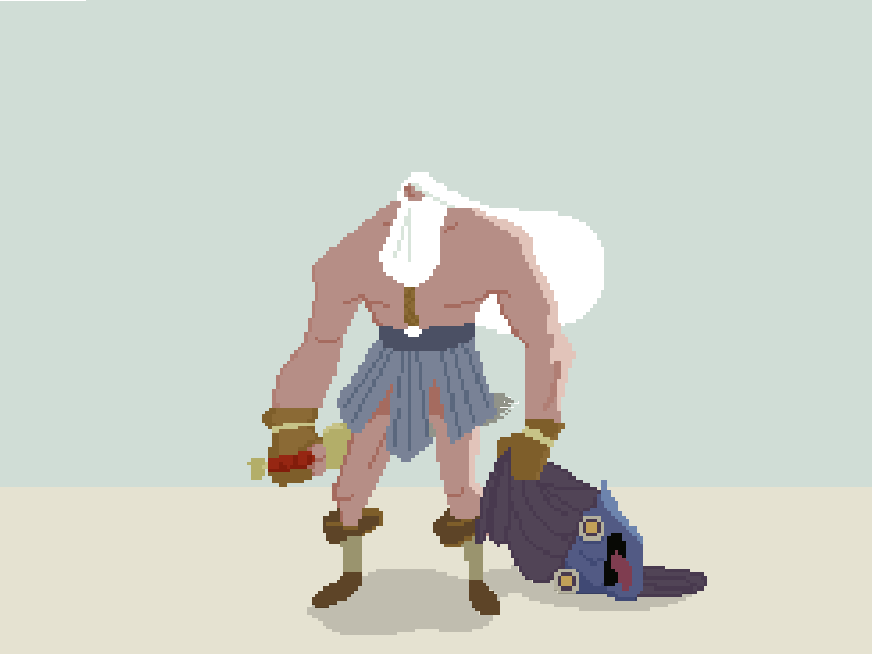 Head Lopper 16bit 16bit animation character fan art frame by frame illustration pixel art retrogaming